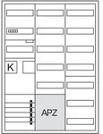 Hager Komplettschrank ZB33SEF157, 1 Z&auml;hlerfeld eHz, 2 Verteilerfelder, APZ