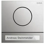 Gira System 106 T&uuml;rstationsmodul edelstahl