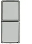 SiemensDelta Fl&auml;che Wechselschalter / Schuko-Steckdose mit Klappdeckel, IP44