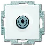 SCHUKO&reg; Steckdosen-Einsatz mit Klappdeckel und Schloss, gleichschlie&szlig;end