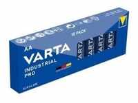 VARTA Batterie Industrial Mignonzelle AA 4006, Alkali-Mangan, 1,5V, 10 Stück