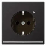 Jung SCHUKO-Steckdose mit LED-Orientierungslicht und Helligkeitssensor (Dark)