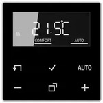 Jung Display Standard zur Raumtemperaturregelung (Echtglasfront schwarz)