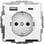 Gira SCHUKO-Steckdose 16 A 250 V~mit Shutter und USB-Spannungsversorgung Typ A / Typ