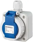 Mennekes 10863 Wandsteckdose SCHUKO, 16A / 230V / 2p+E - IP68