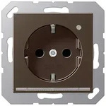 Jung SCHUKO-Steckdose mit LED-Orientierungslicht und Helligkeitssensor (mokka)