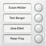 Portier Tastenmodul 4 Tasten (wei&szlig;)
