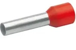 Aderendh&uuml;lsen isoliert,10mm2 / 18mm, rot, 100 St&uuml;ck