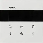 Gira System 3000 Jalousieuhr Display Fl&auml;chenschalter (reinwei&szlig;, gl&auml;nzend)