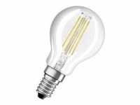 LEDVANCE LED-Tropfenlampe, 4W, E14, 2700K, klar, nicht dimmbar