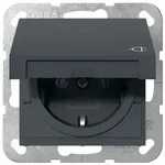 Gira SCHUKO-Steckdose 16 A 250 V~mit Klappdeckel (anthrazit)