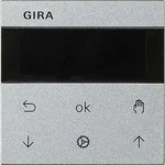Gira System 3000 Jalousieuhr Display (alu)