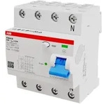 ABB allstromsensitiver FI-Schutzschalter F204 B-63/0,03, 63A/0.3, Typ B, 4polig