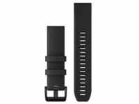 QuickFit-Armband 22mm Silikon Schwarz mit Teilen in Schwarz