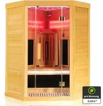 Dewello&reg; Infrarotkabine Infrarotsauna SALTCOATS 120cm x 120cm inkl. 3