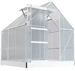 GARMIO&reg; Gew&auml;chshaus CUNEO 190x190cm f&uuml;r den Garten, Alu Fr&uuml;hbeet inklusive