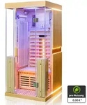 Dewello&reg; Infrarotkabine Infrarotsauna KINGSTON 90cm x 90cm inkl. 3