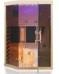 Dewello&reg; Infrarotsauna Infrarotkabine OTTAWA 140x120cm 1-2 Person inkl. 6