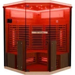 Dewello&reg; Infrarotkabine Infrarotsauna KENORA 140x140 f&uuml;r 2-3 Personen aus