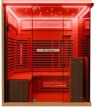 Dewello&reg; Infrarotkabine Infrarotsauna KENORA 160x120 f&uuml;r 2-3 Personen aus
