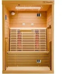 Dewello&reg; Infrarotkabine Infrarotsauna PALERMO 135x120 f&uuml;r 1-2 Personen aus