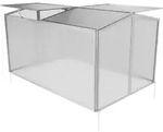 GARMIO&reg; Fr&uuml;hbeet Mini Gew&auml;chshaus Protea mit Dachfenster, UV-Schutz, Alu