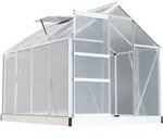 GARMIO&reg; Gew&auml;chshaus NEAPEL 250x190cm f&uuml;r den Garten, Alu Fr&uuml;hbeet inklusive