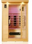 Dewello&reg; Infrarotkabine Infrarotsauna WINDSOR 120cm x 100cm inkl. 5 Keramikstrahler,