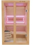 Dewello Finnische Sauna TOFINO 120x140 Kabine aus Hemlock Tannenholz mit 3,5 kW