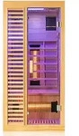 Dewello&reg; Infrarotkabine Infrarotsauna HAMLIN 90cm x 90cm inkl. 4