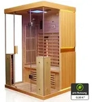 Dewello&reg; Infrarotkabine Infrarotsauna KINGSTON 130cm x 105cm inkl. 4