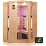 Dewello&reg; Infrarotkabine Infrarotsauna W&auml;rmekabine LAKEFIELD 3 140cm x 140cm inkl. 5