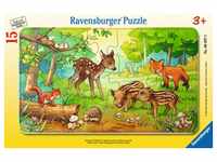 Puzzle - Tierkinder des Waldes - 15 Teile