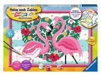 Liebenswerte Flamingos - Malen nach Zahlen