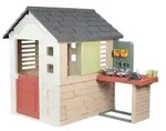 Smoby Life Spielhaus Natur mit Werkstatt