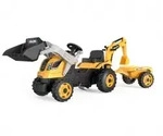 Smoby Traktor Builder Max mit Anh&auml;nger