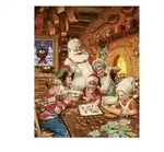 Weihnachtsb&auml;ckerei Malen nach Zahlen