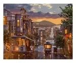 Abend in San Francisco 40 x 50 cm &ndash; Malen nach Zahlen
