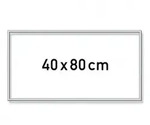 Alurahmen 40 x 80 cm &ndash; Silber matt