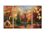Indian Summer (Triptychon) Malen nach Zahlen