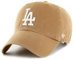 47 Brand Strapback Cap - CLEAN UP Los Angeles Dodgers camel