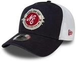 New Era Adjustable A-Frame Trucker Cap WASHED navy