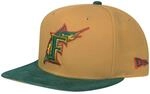 New Era Original-Fit Snapback Cap - Florida Marlins pan tan