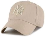 47 Brand Snapback Cap - MLB New York Yankees khaki beige