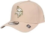 New Era 9Forty A-Frame Cap - Minnesota Vikings camel beige