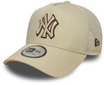 New Era A-Frame Mesh Trucker Cap - New York Yankees beige