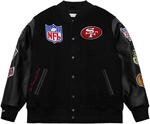 Mitchell & Ness Varsity Jacke BLACK San Francisco 49ers