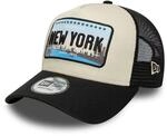 New Era A-Frame Trucker Cap - PLATE New York Brooklyn stone