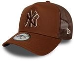 New Era A-Frame Trucker Cap - OUTLINE New York Yankees braun