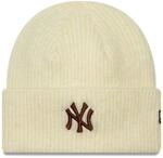 New Era Damen Winter M&uuml;tze - WIDE New York Yankees beige